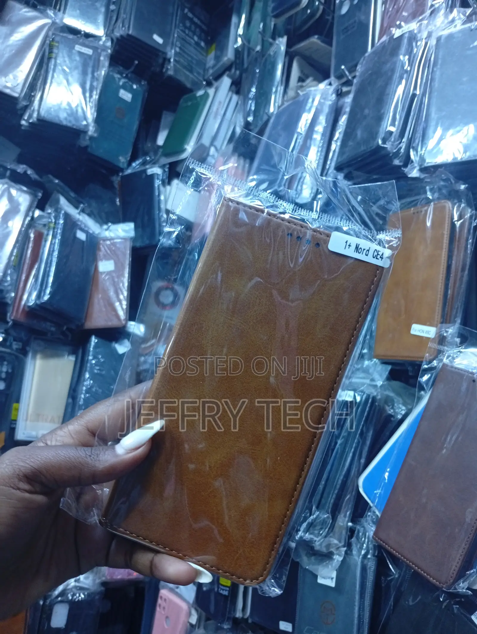 Brown Leather Wallet Flip Case Designed for the Oneplus Nord Ce4