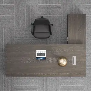 Office Desks; 160cm L-Shaped Ceo Office Table With Drawers