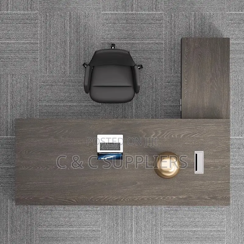 Office Desks; 160cm L-Shaped Ceo Office Table With Drawers