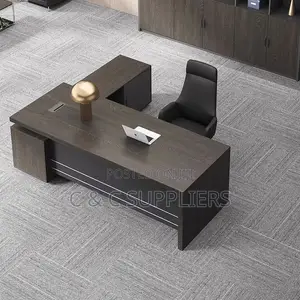 Office Desks; 160cm L-Shaped Ceo Office Table With Drawers