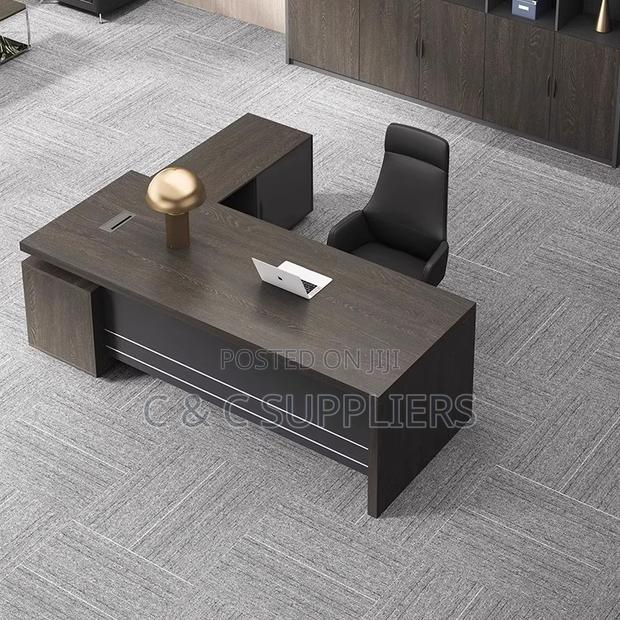 Office Desks; 160cm L-Shaped Ceo Office Table With Drawers - thumbnail 5