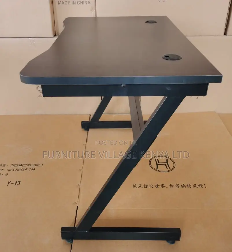 1.2m Black Imported Generic Home Gaming Desk