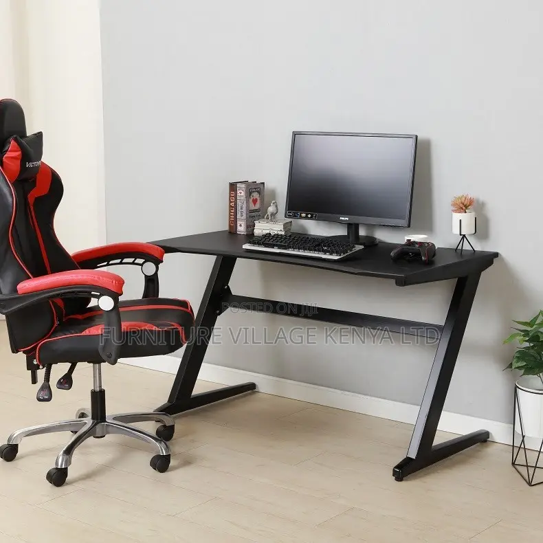 1.2m Black Imported Generic Home Gaming Desk