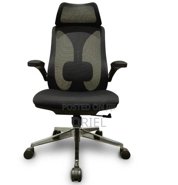 Office Chair : Lumbar Support Ergonomic High-Back Mesh Office Chair - thumbnail 3