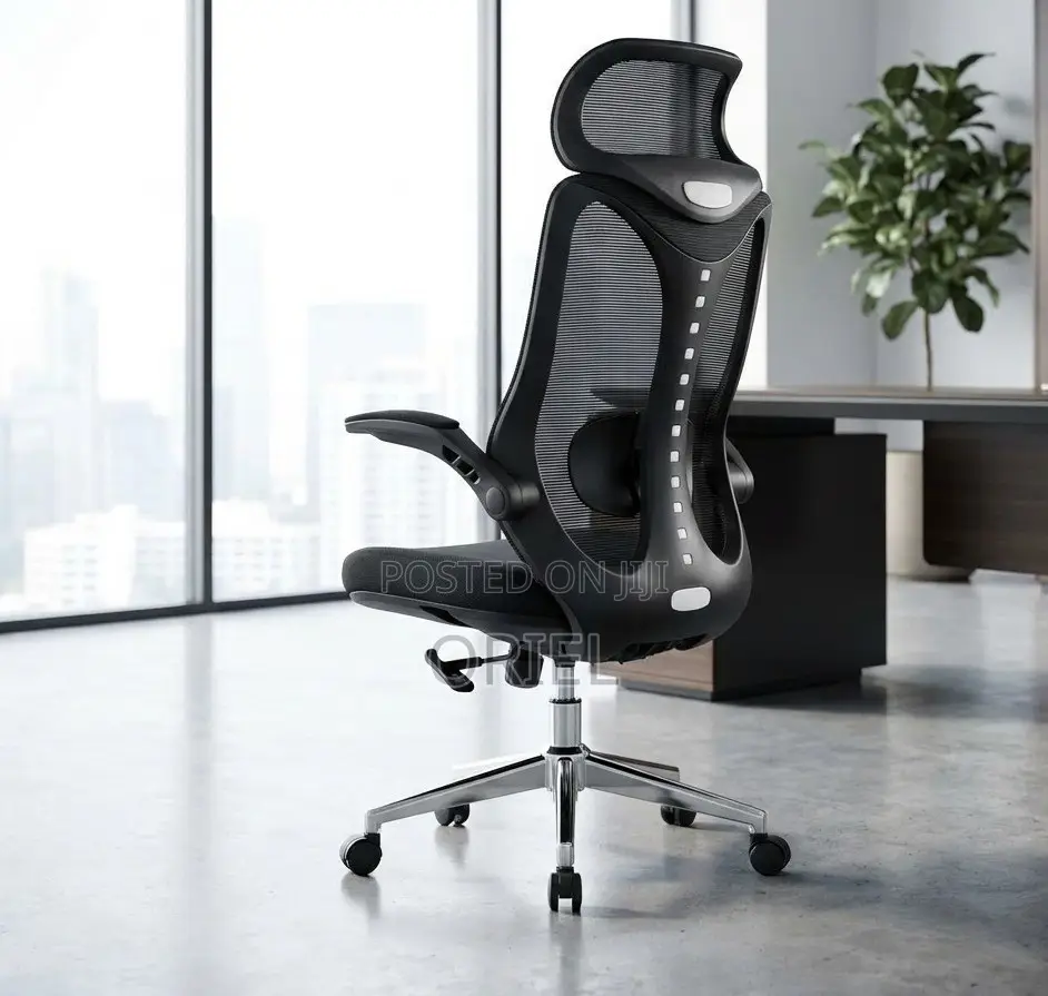 Office Chair : Lumbar Support Ergonomic High-Back Mesh Office Chair