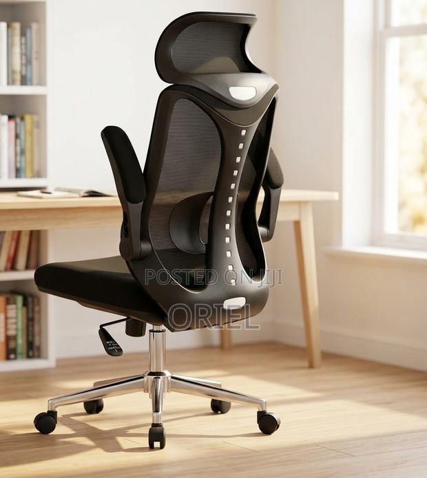 Office Chair : Lumbar Support Ergonomic High-Back Mesh Office Chair - thumbnail 10