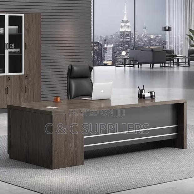 Office Tables; Modern Large Single Office Desk - 160cm