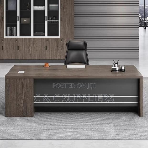 Office Tables; Modern Large Single Office Desk - 160cm - thumbnail 2