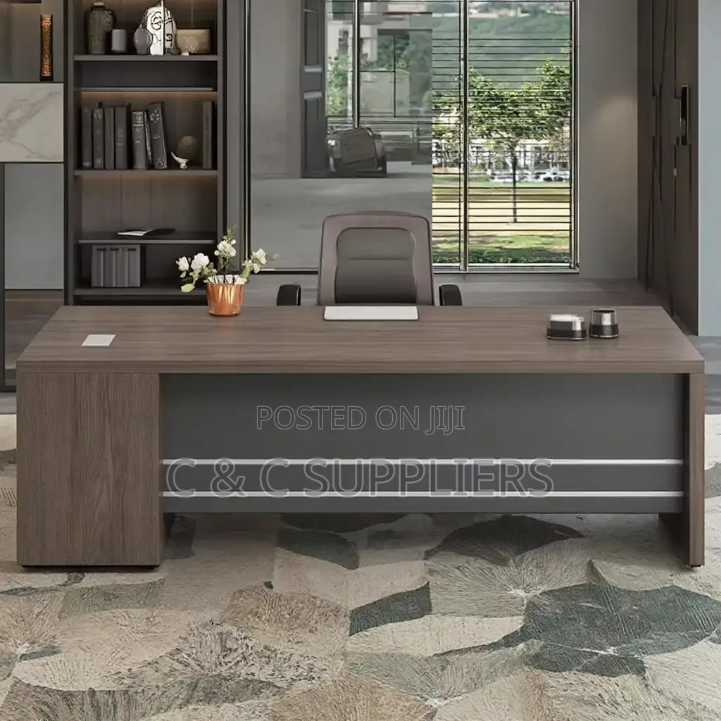 Office Tables; Modern Large Single Office Desk - 160cm