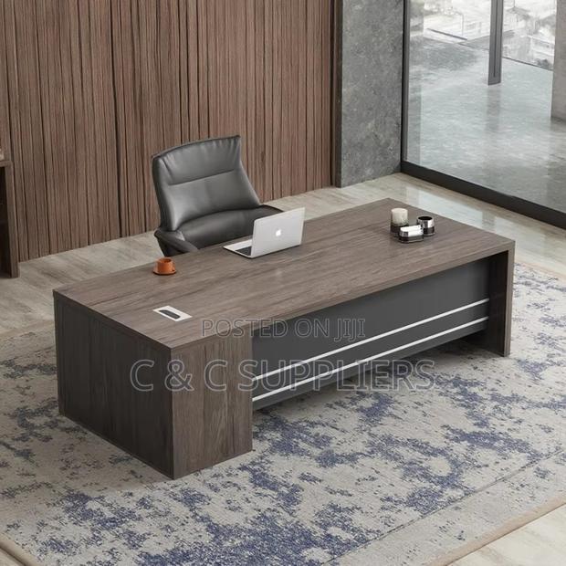 Office Tables; Modern Large Single Office Desk - 160cm - thumbnail 6