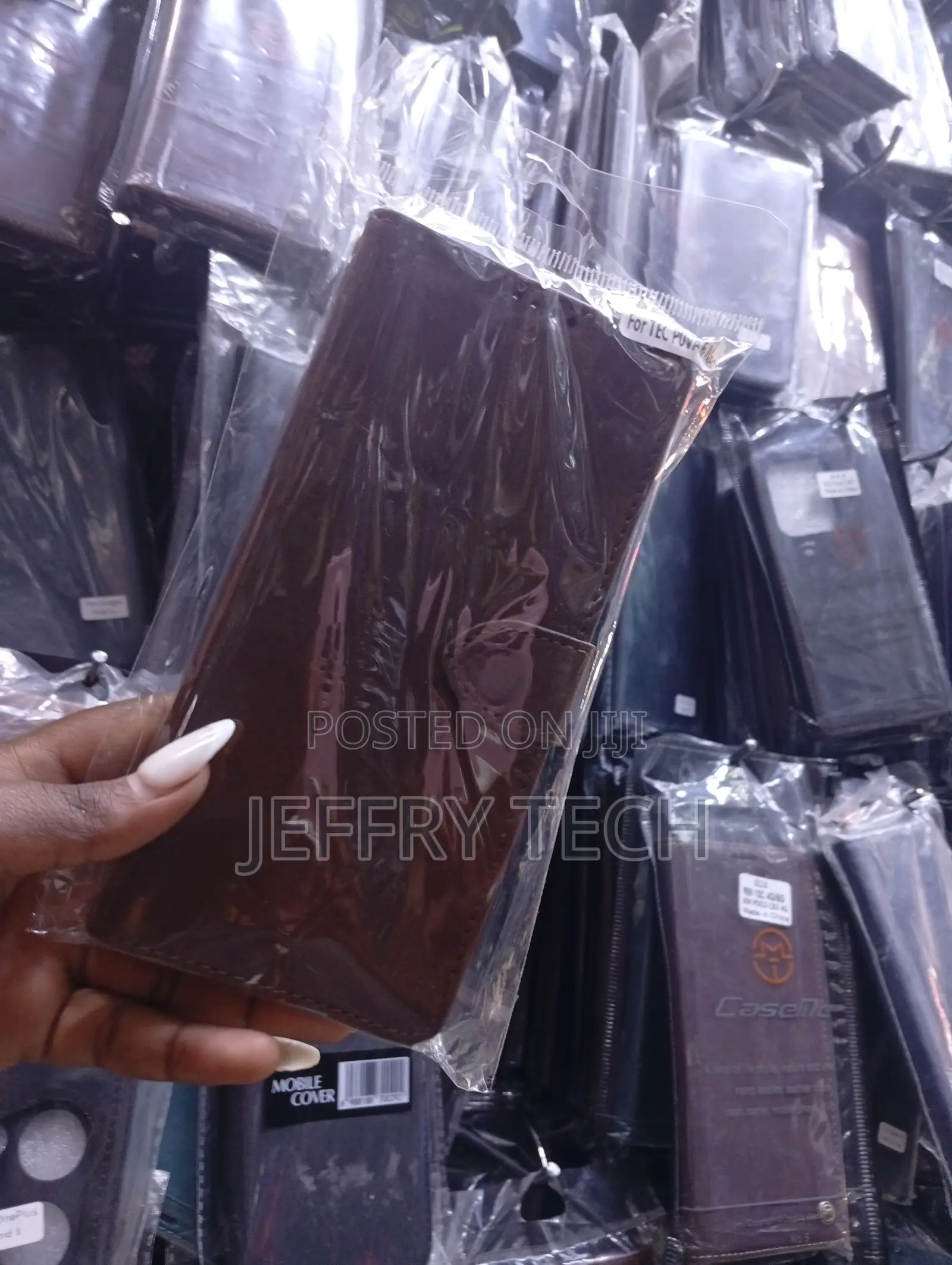 Caselle Flip Wallet Leather Case Designed for Specific Tecno