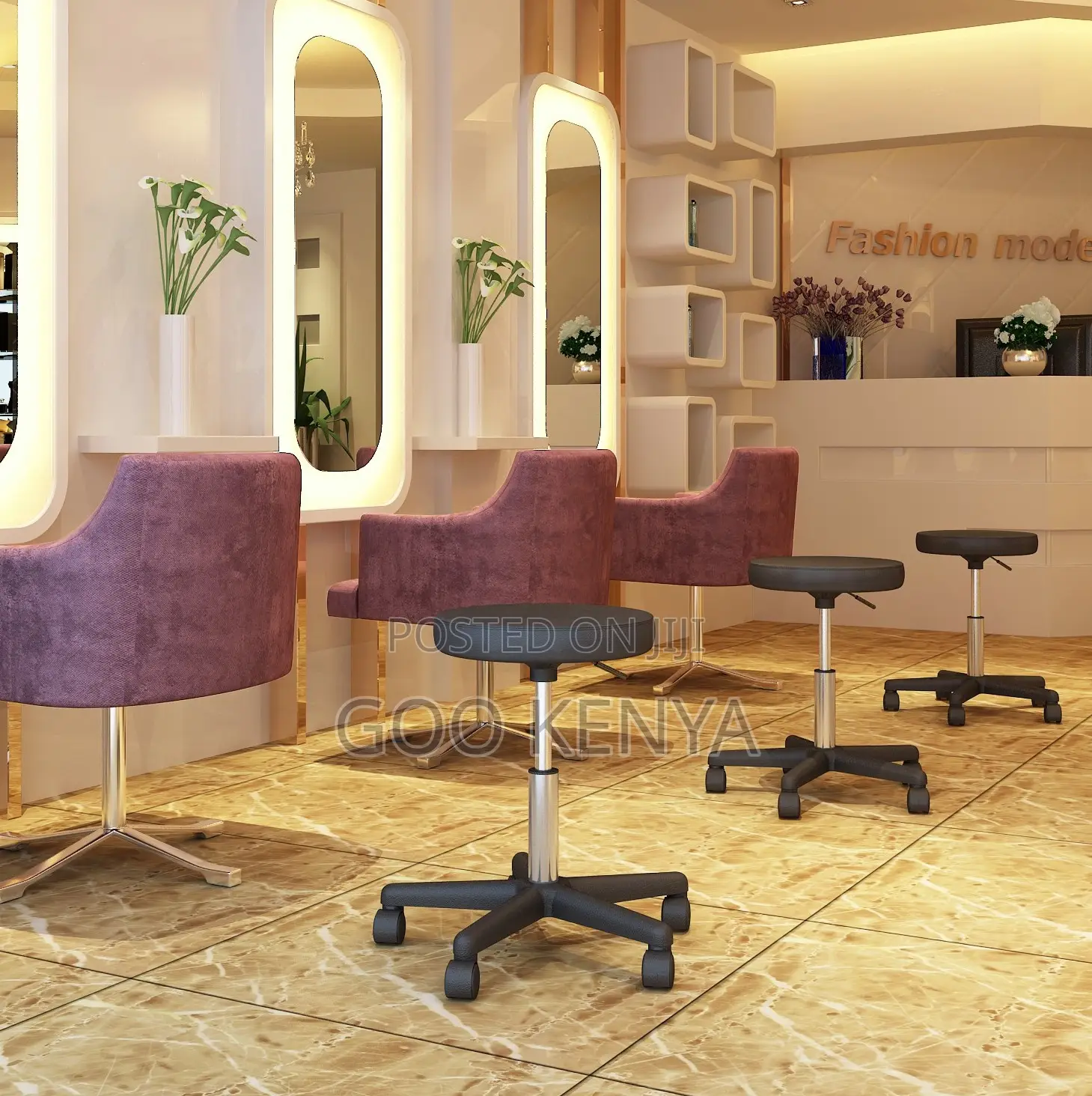 Lab Stool; Modern Adjustable Bar Stool for Kitchen Counter