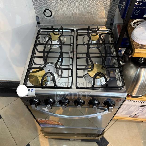 Unitech Cooker – 4 Gas Burners + Gas Oven (50×55) - Ab - main view