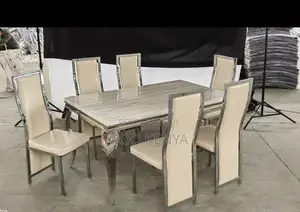 Home Dining Set; Modern 6-Seater Dining Table for Home Dining Room