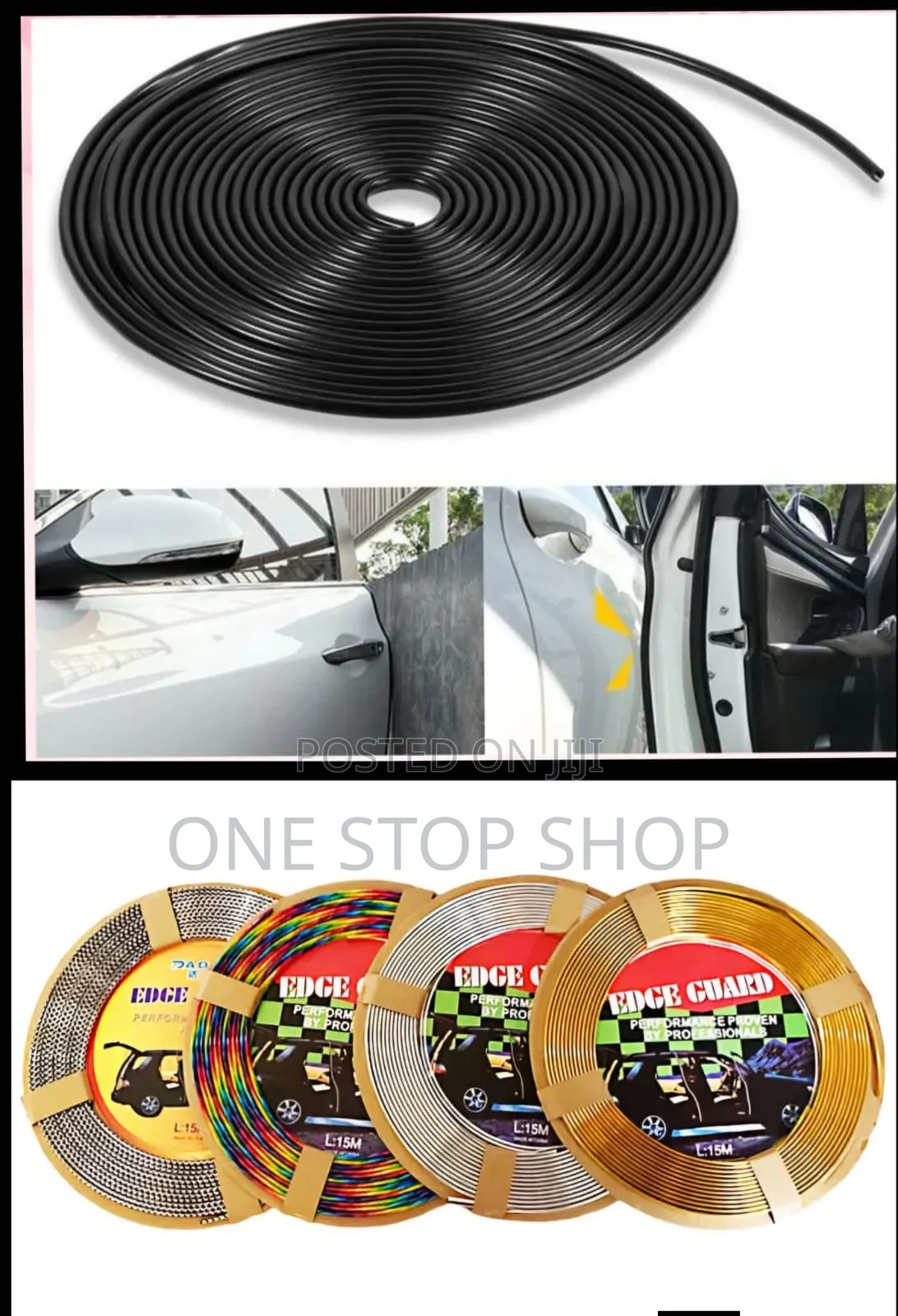 15m Roll Door Edge Guard in Different Colors Fits All Car Doors
