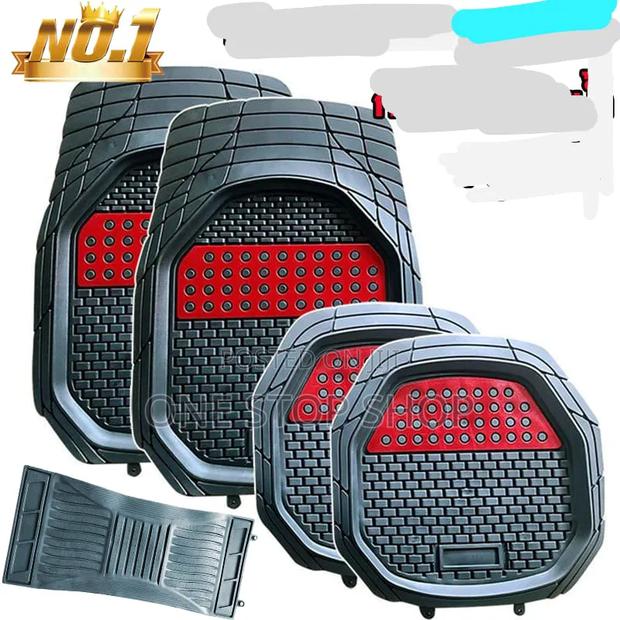 Black _Red Universal Heavy Duty Car Floor Mats