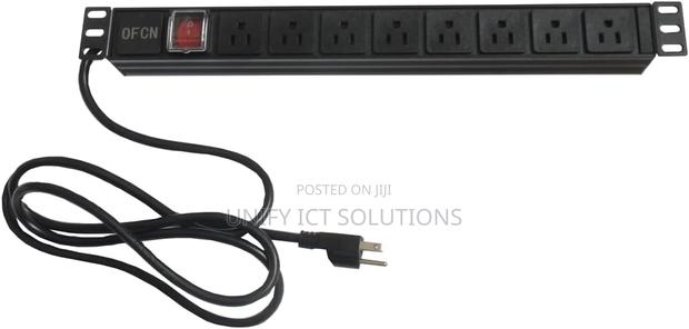 MTN 8 -Way Uk Plug Pdu Bkack