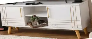 Sydney 4ft Modern Wooden Tv Stand White MDF Durable