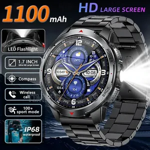 Kt88 Black Metal Strap and Extra Rubber Strap Smart Watch