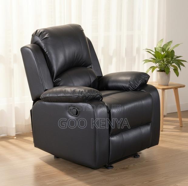 Home Sofa; Spacious Leather Sectional Recliner Sofa With Armrest - thumbnail 7