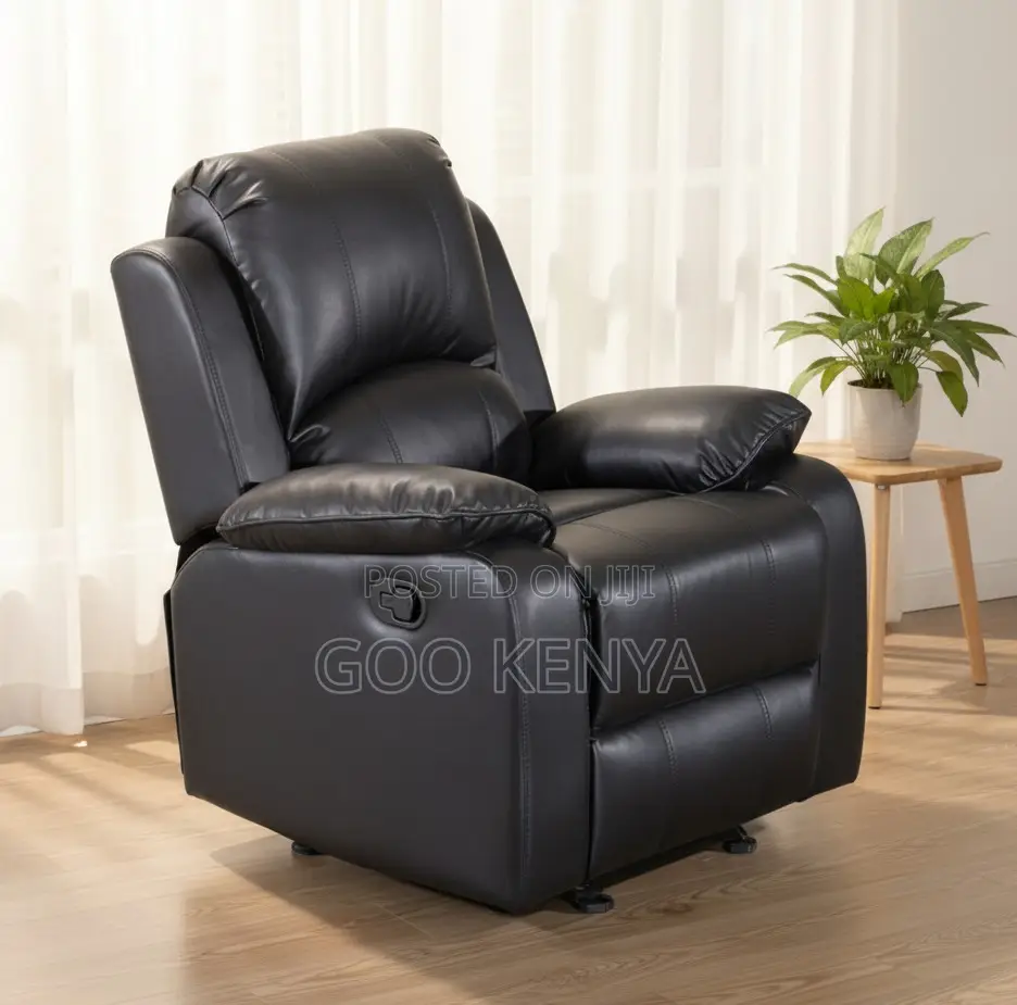 Home Sofa; Spacious Leather Sectional Recliner Sofa With Armrest