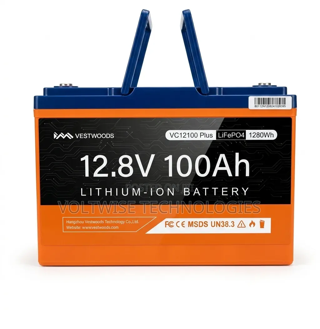 Vestwoods 12.8v 100ah Lifepo4 Lithium Battery | 1280wh Deep Cycle