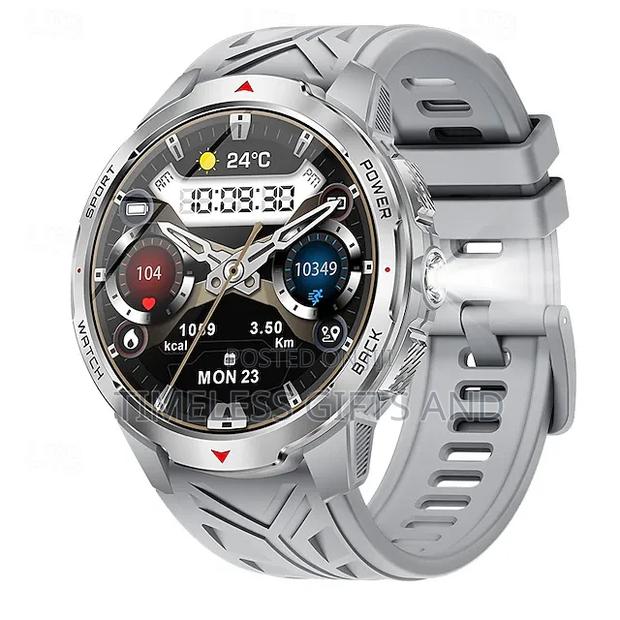 Kt88 Silver Stainless Steel Smart Watch - thumbnail 2