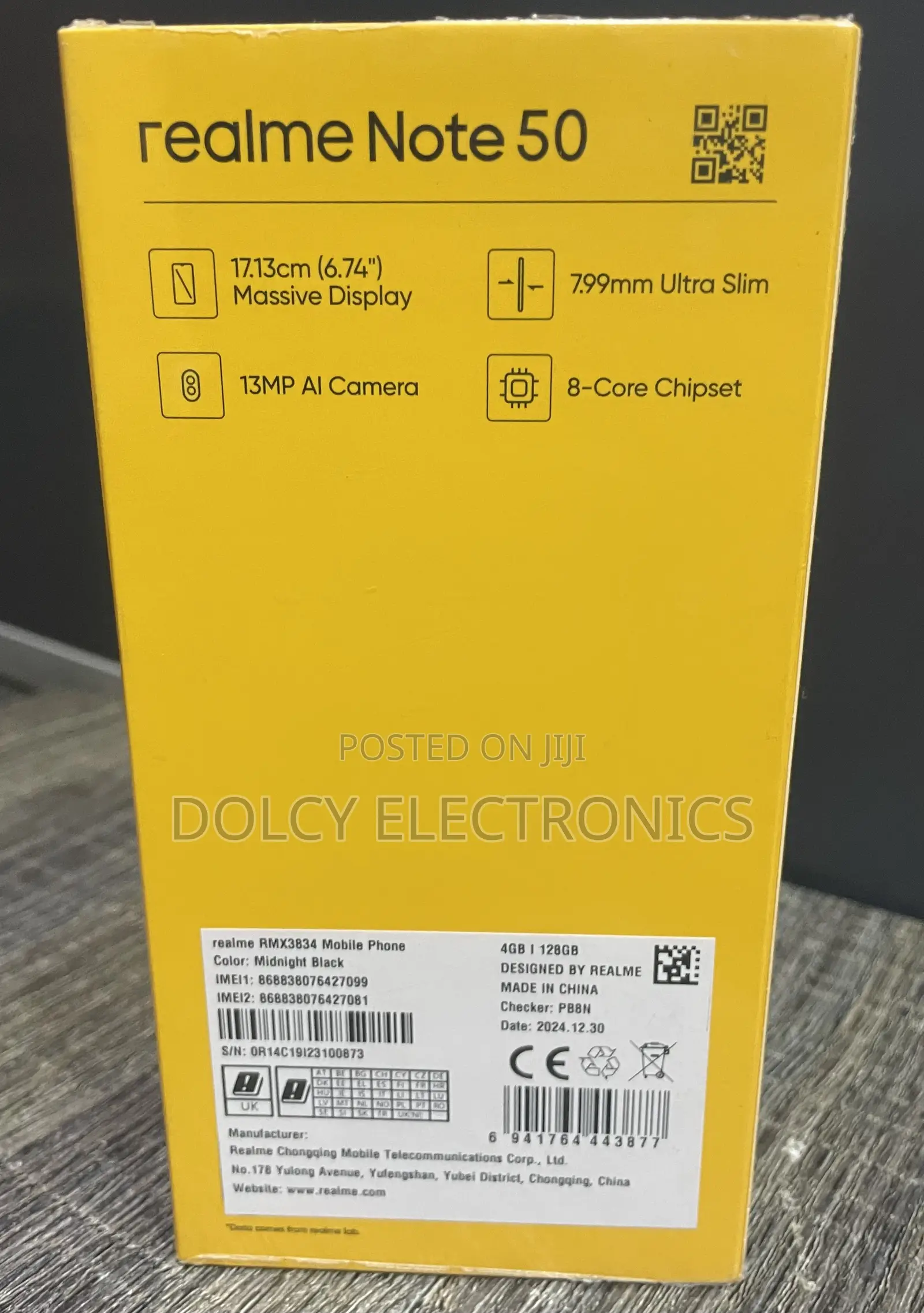 New Realme Note 50 128 GB Black