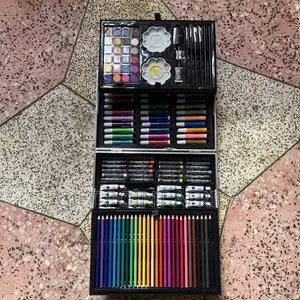 145 Pieces Aluminum Art Set With a Briefcase for Kids(Cartoon Themed)