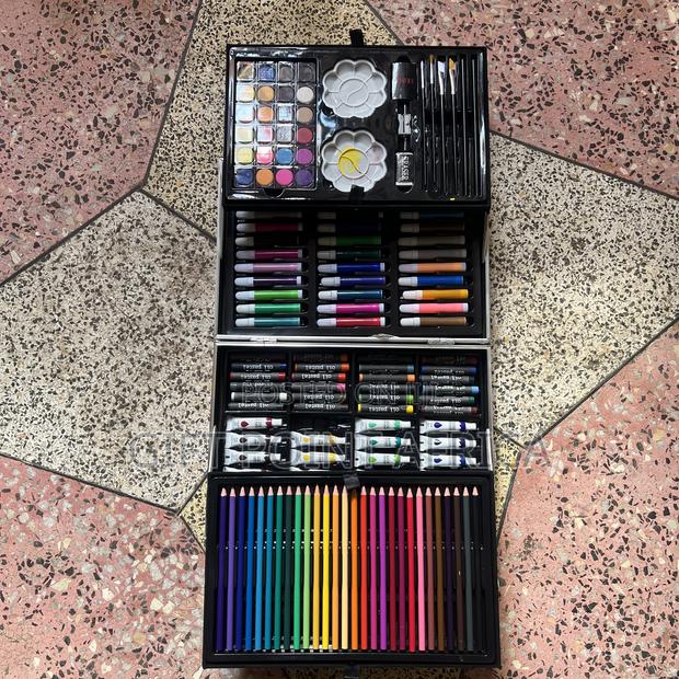 145 Pieces Aluminum Art Set With a Briefcase for Kids(Cartoon Themed)