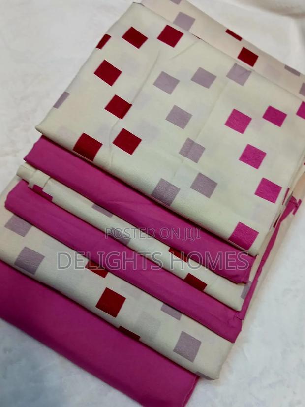 7*8 Soft Cotton Fitted Bedsheets-Br - thumbnail 2