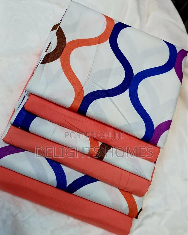 7*8 Soft Cotton Fitted Bedsheets-Br - thumbnail 6