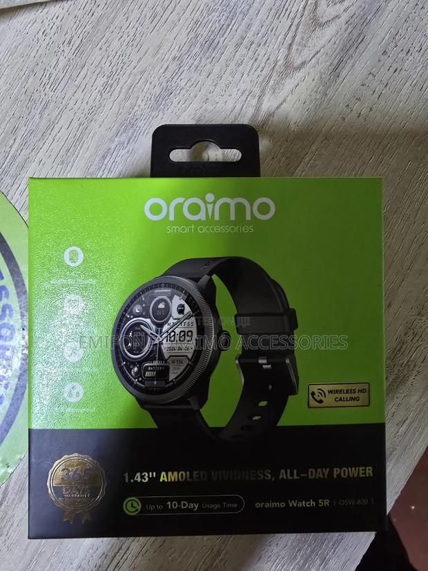 Oraimo *Watch 5r* Osw-820 1.43'' *Amoled* Ip68 Smart Watch