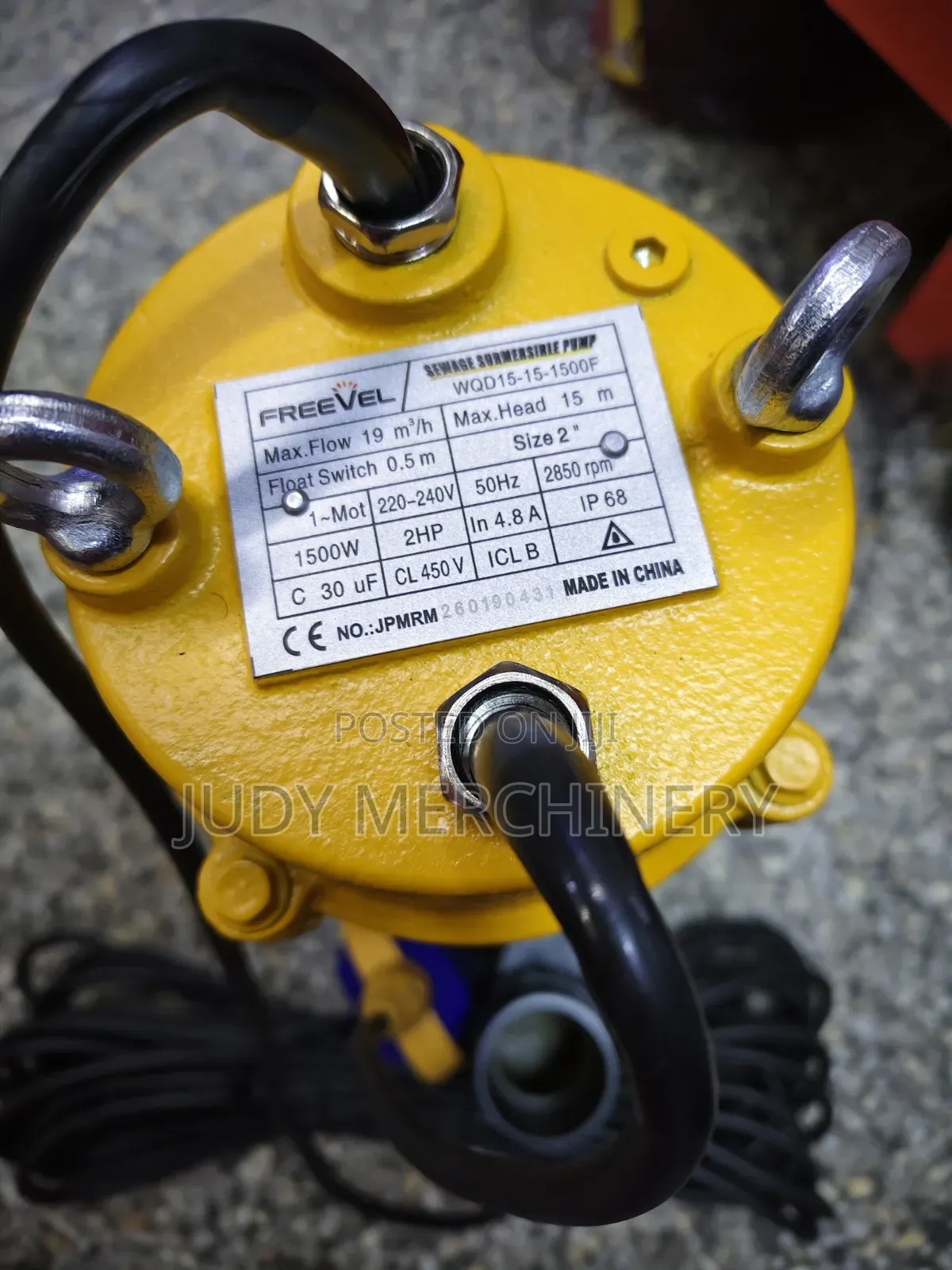 Sewage Pump 2hp Electric