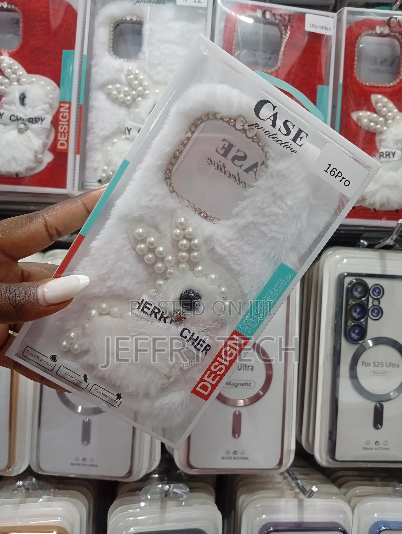 Fluffy White Bunny Phone Case