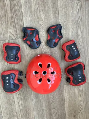 Red 7 in 1 Protective Gears for Kids(Helmet Guards)