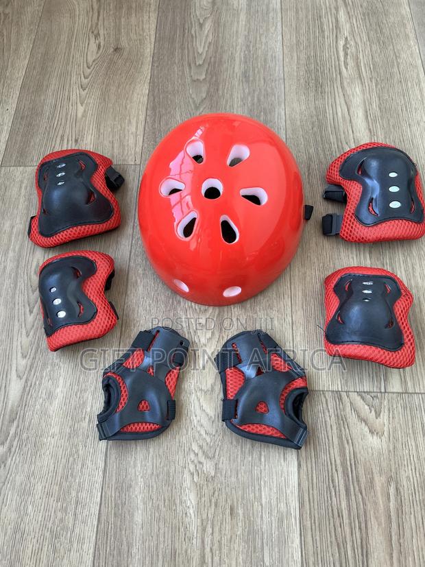 Red 7 in 1 Protective Gears for Kids(Helmet Guards) - thumbnail 2