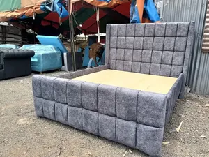 5 by 6 Bed Grey/Black Color