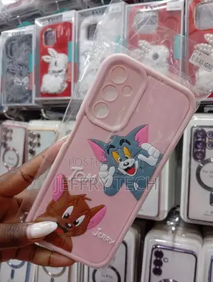 Pink Tom and Jerry Phone Case Is a 3d Cartoon Protective Cover