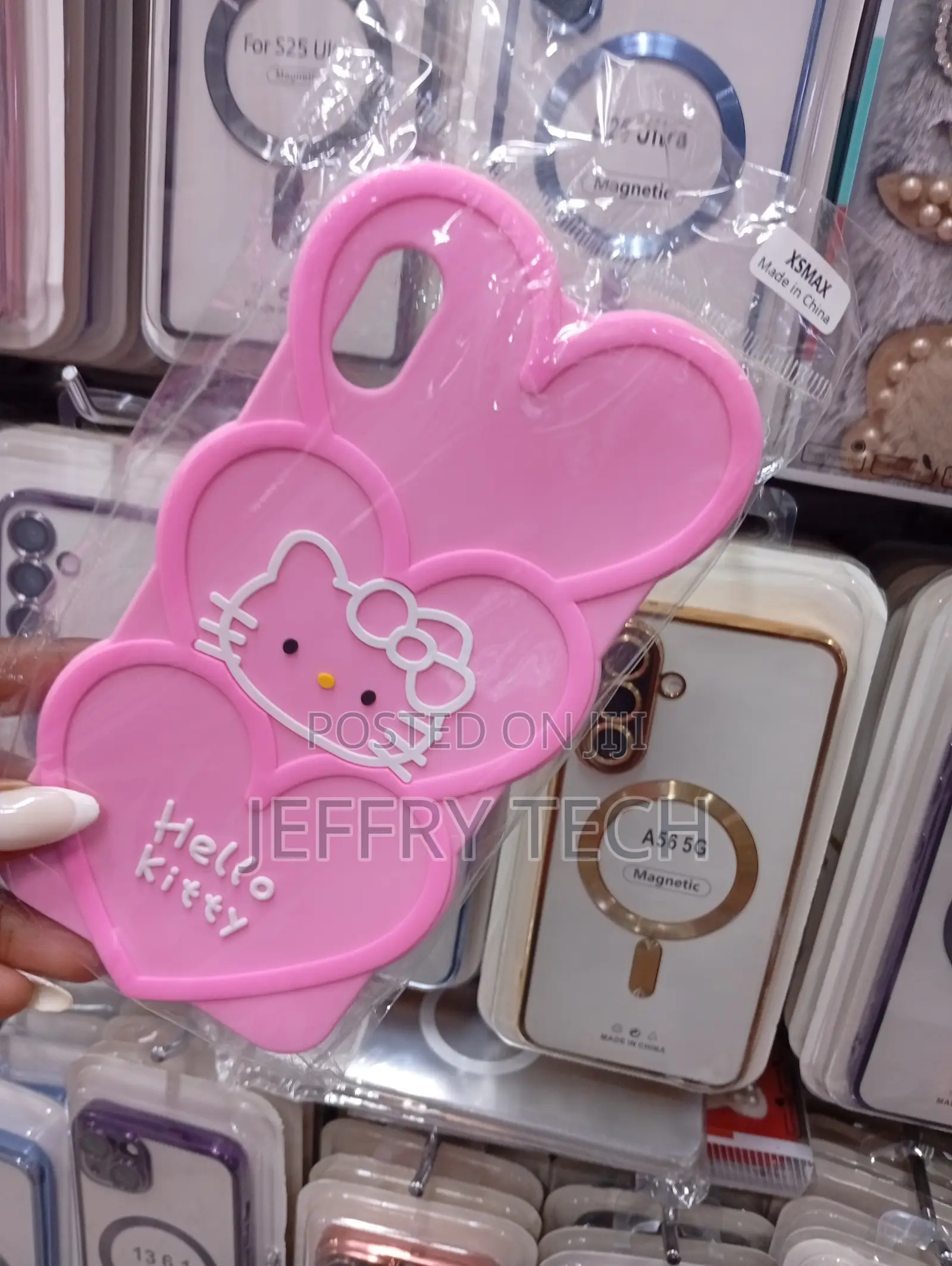 Hello Kitty Pink Silicone Phone Case Designed for the Apple iPhone