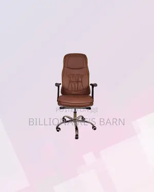 Ergonomic Executive Leather Chair Padded Armrest Adjustable