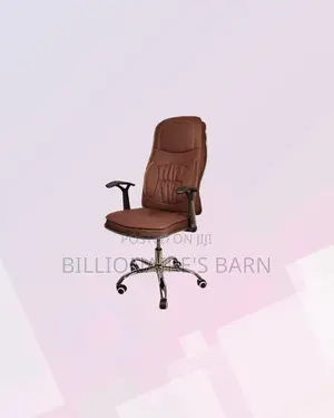 Ergonomic Executive Leather Chair Padded Armrest Adjustable
