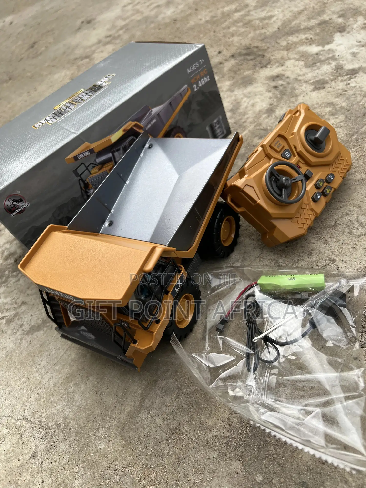Rechargeable Remote Controlled Dump Truck for Kids