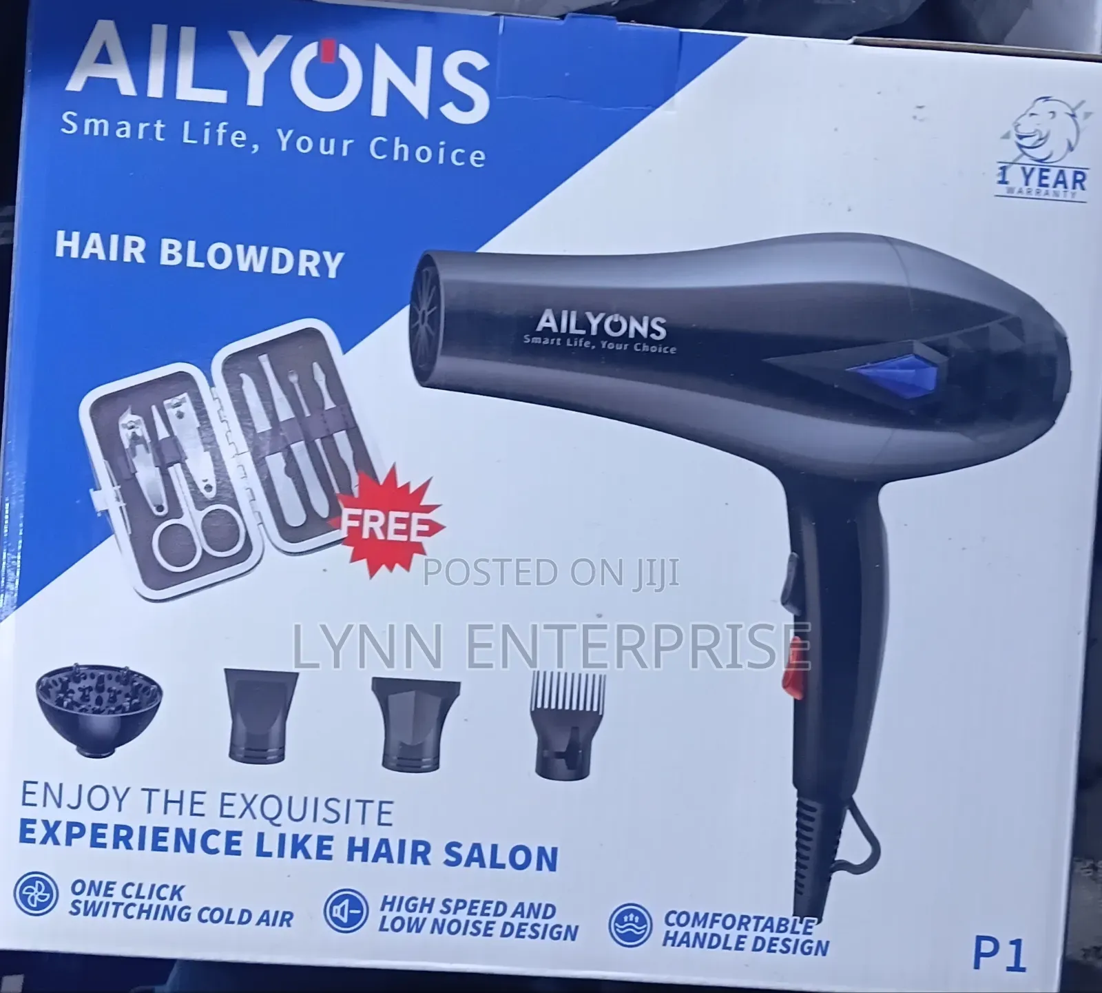 Ailyons Blowdry /Hairdryer With Accessories