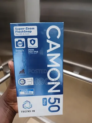New Tecno Camon 50 Pro 256 GB Black