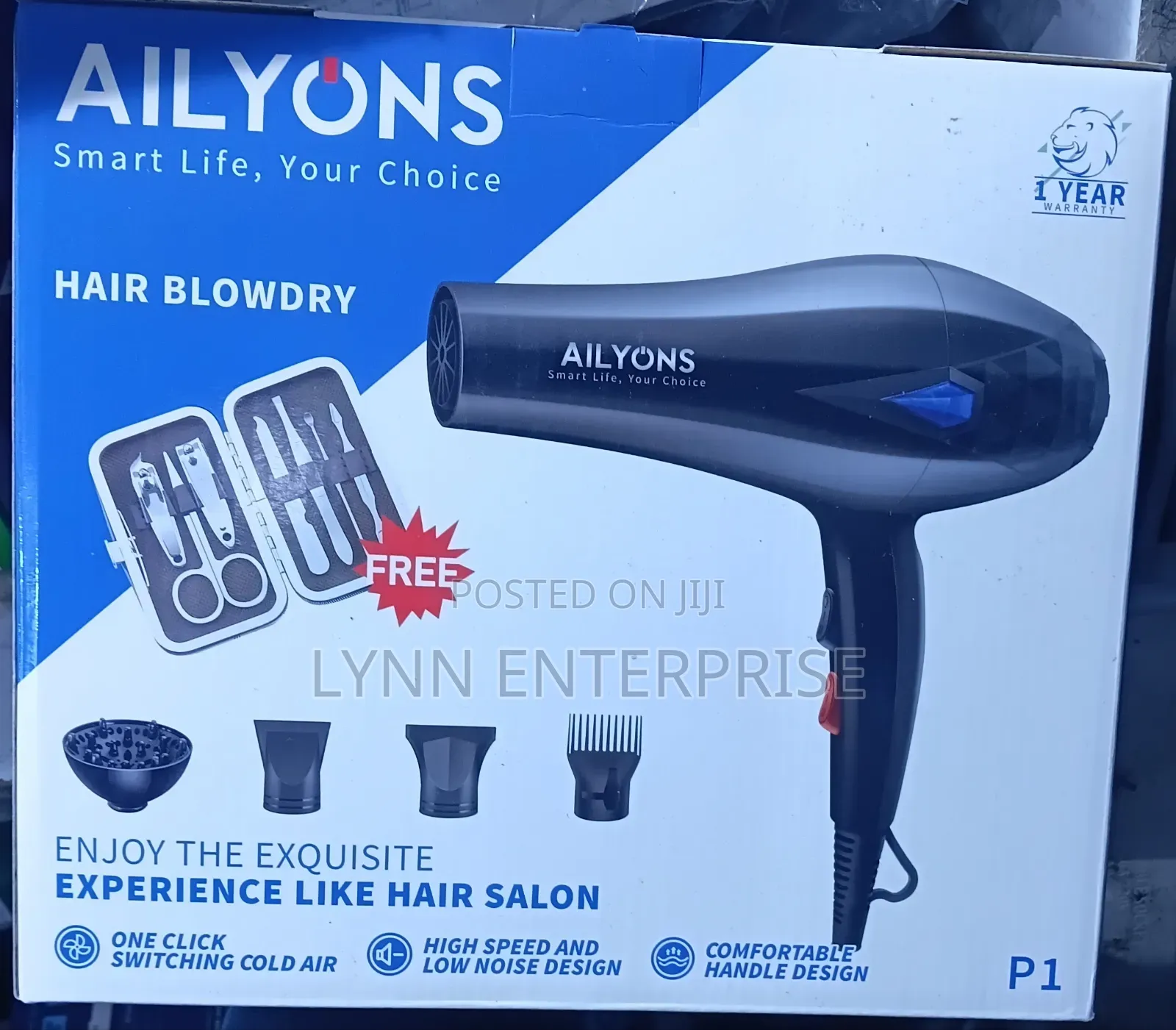 Ailyons Blowdry /Hairdryer With Accessories