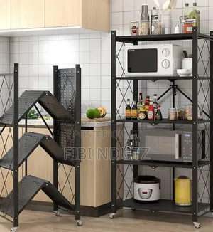 Big Size Foldable Kitchen Rack With Wheels/Kitchen Rack