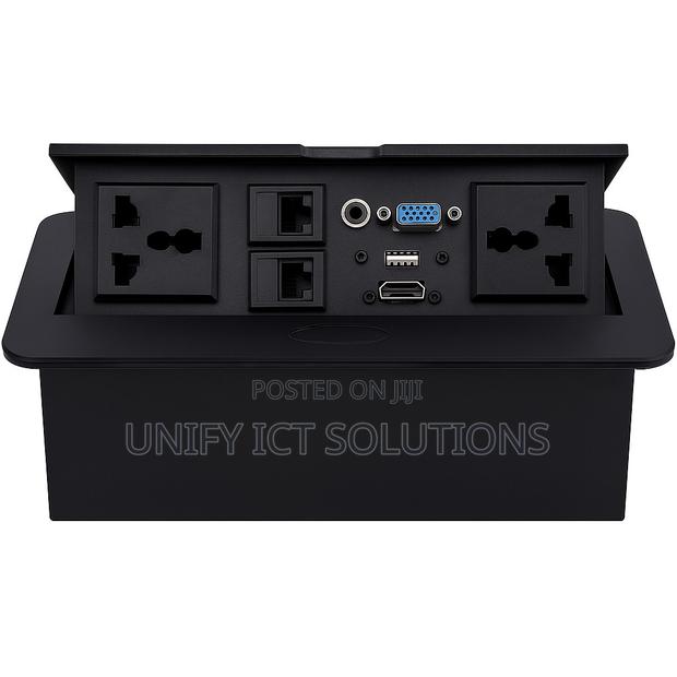 Table Top Metal Pop-Up Box - Black/ Silver
