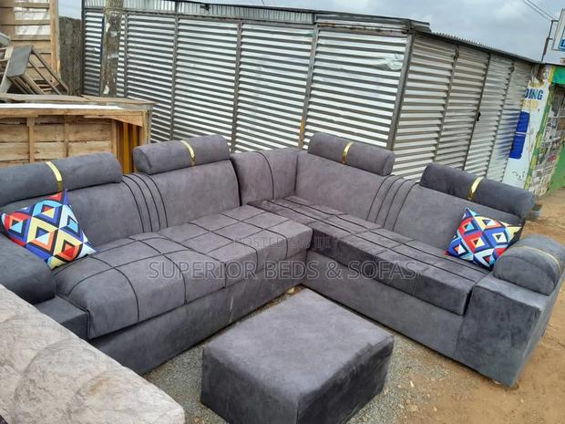 7 Seater Grey Corner Seat(L Shaped Sofas)