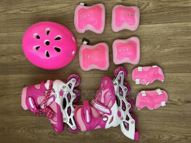 Full Set Adjustable Roller Skates With Gears for Kids - thumbnail 3